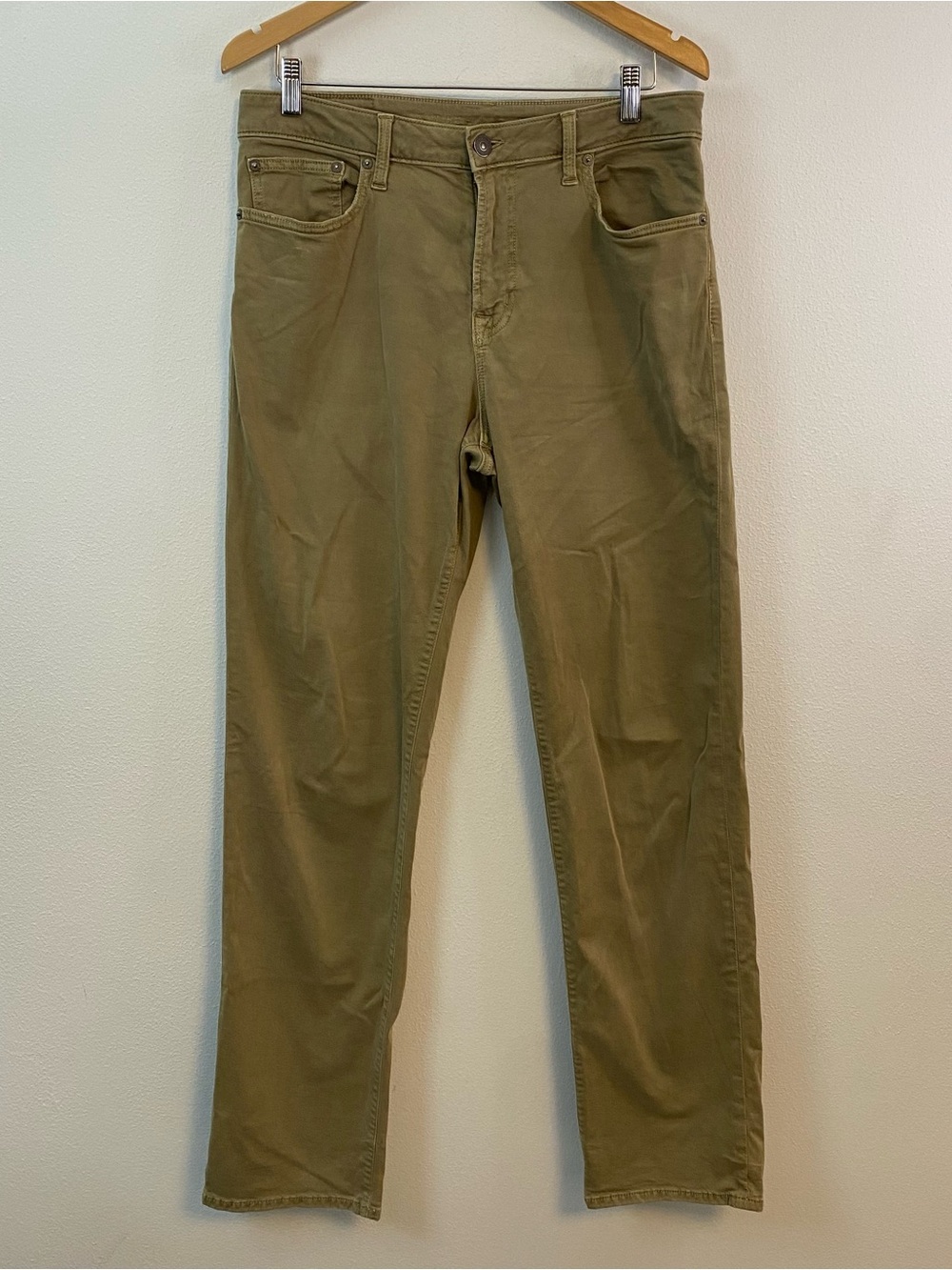 American‎ Eagle Relaxed Straight Khaki Pants Mens 31x34